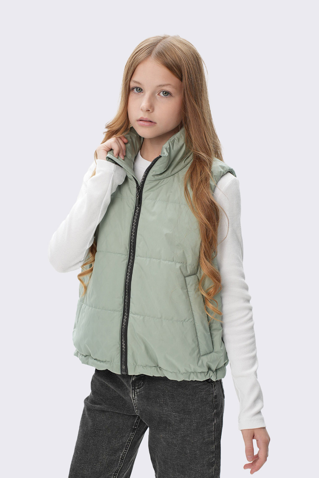 Жилет для девочки "Лотос" Слайд (1)