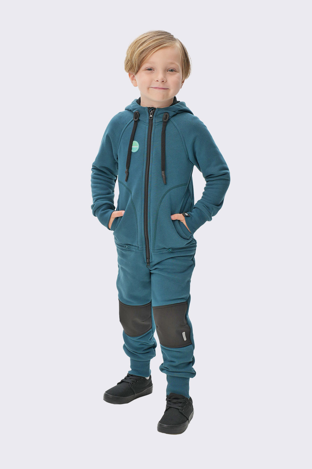 Комбинезон из футера "Пазлы" Слайд (2)