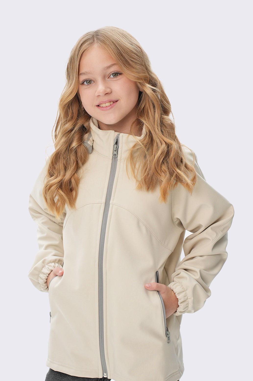 Куртка из софтшелла для девочки "Омега" Слайд (2)