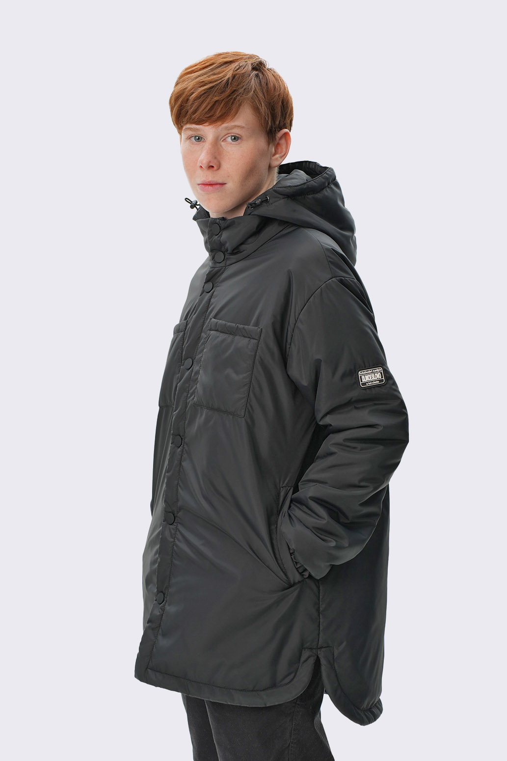Куртка удлиненная для мальчика "Графит" Слайд (2)