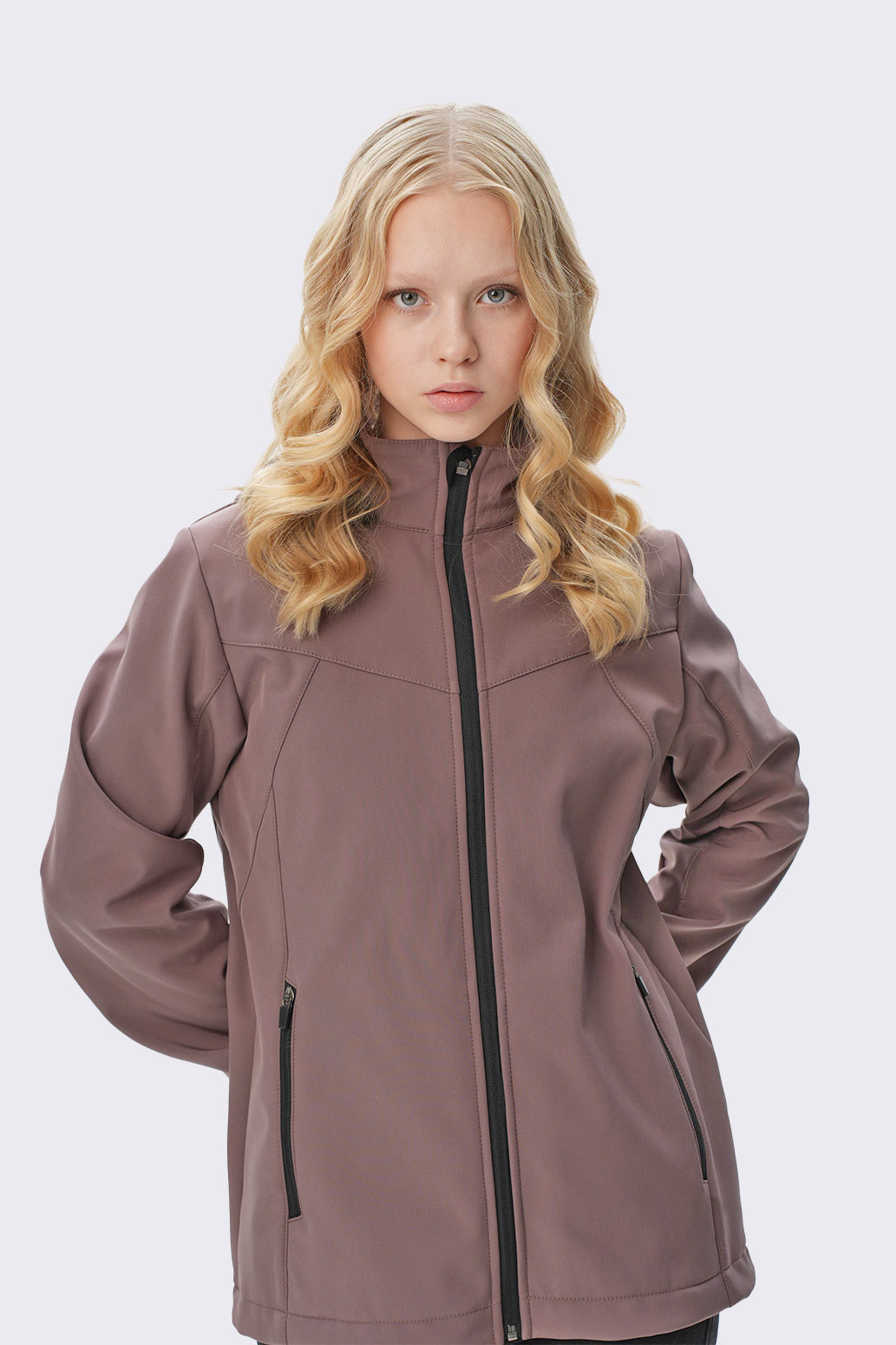 Куртка из софтшелла для девочки "Динамика" Слайд (1)