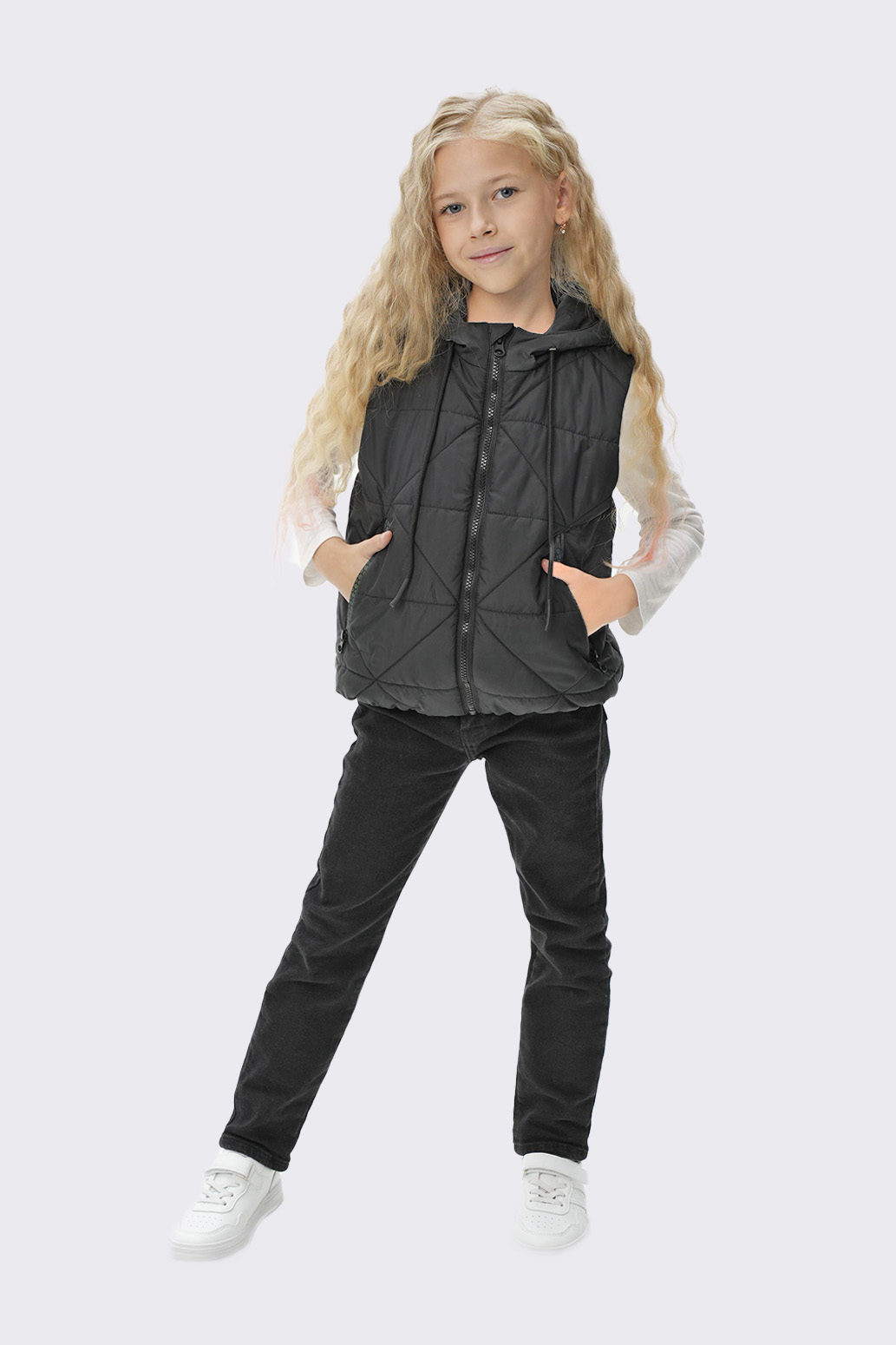 Жилет для девочки "Миндаль" Слайд (2)