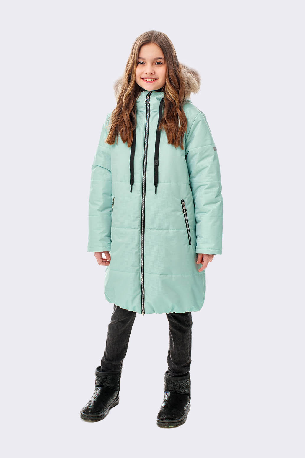 Пальто зимнее для девочки "Элин" Слайд (2)