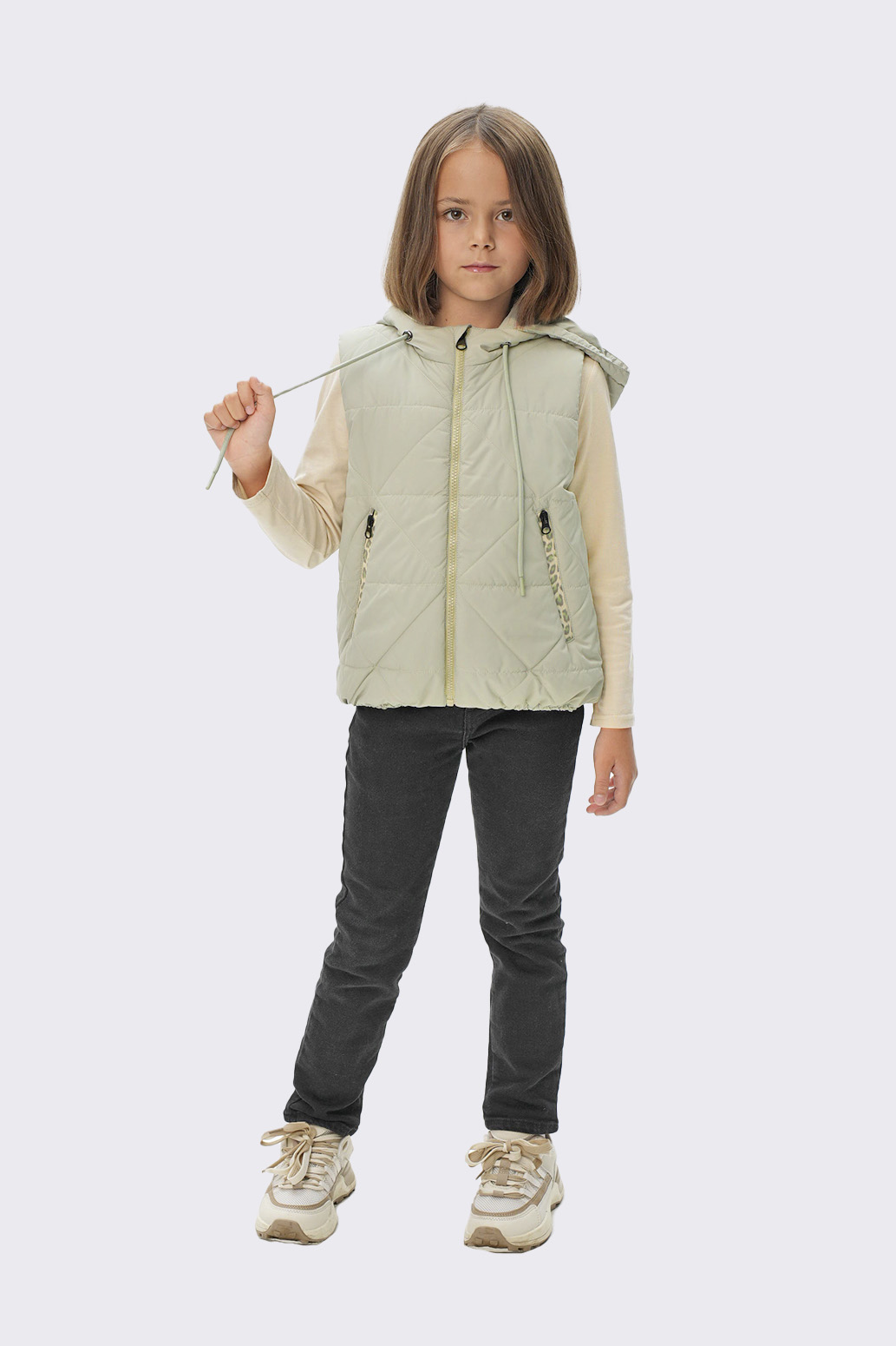 Жилет для девочки "Миндаль" Слайд (1)