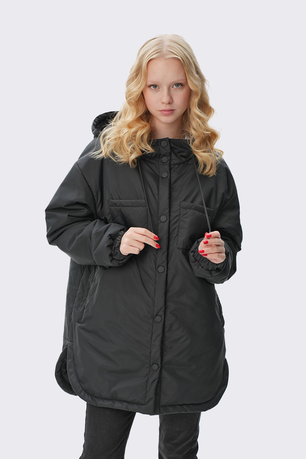 Куртка удлиненная для девочки "Ваниль" Слайд (1)