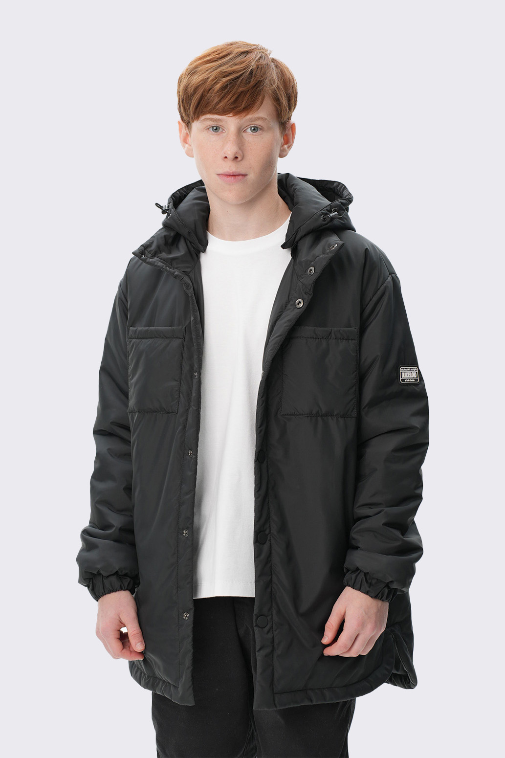 Куртка удлиненная для мальчика "Графит" Слайд (1)