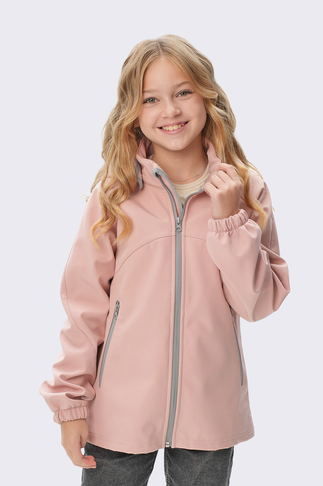 Куртка из софтшелла для девочки "Омега" Слайд (1)