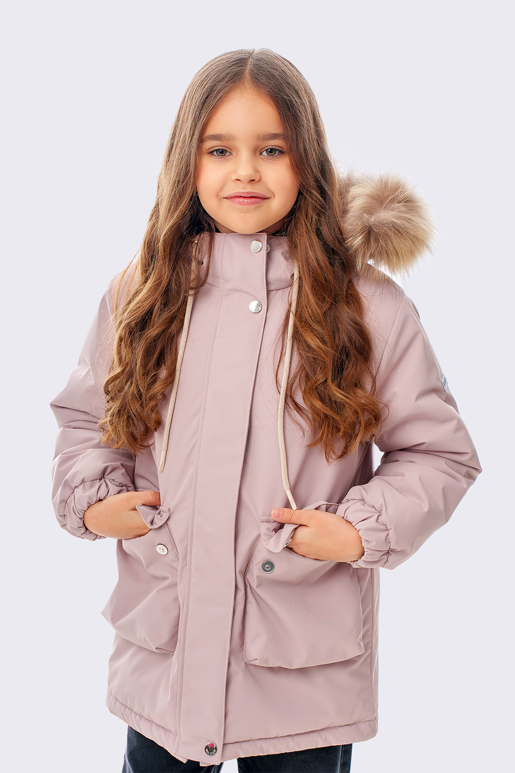 Куртка зимняя удлиненная для девочки "Иви" Слайд (1)