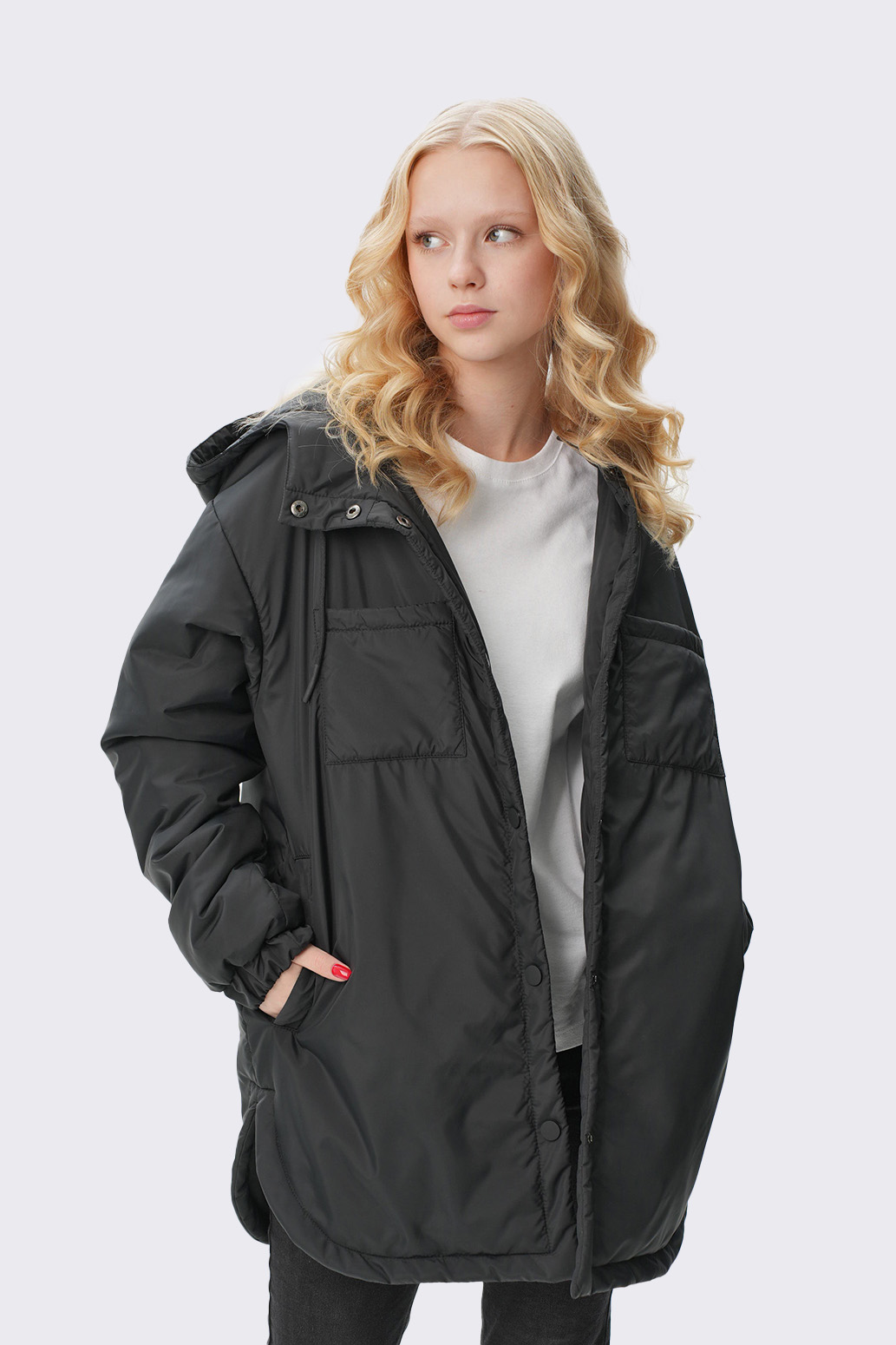 Куртка удлиненная для девочки "Ваниль" Слайд (2)