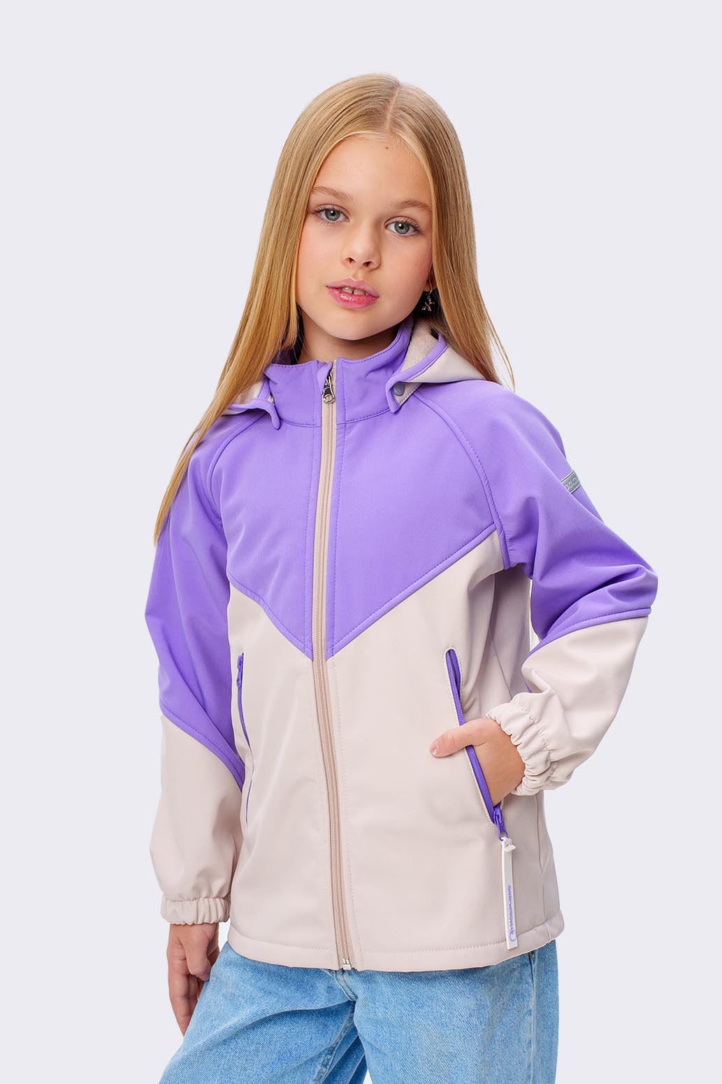 Куртка из софтшелла для девочки "Белль" Слайд (1)