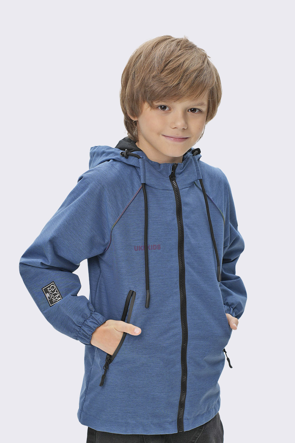 Ветровка для мальчика на кулирке "Ультрамарин" Слайд (1)